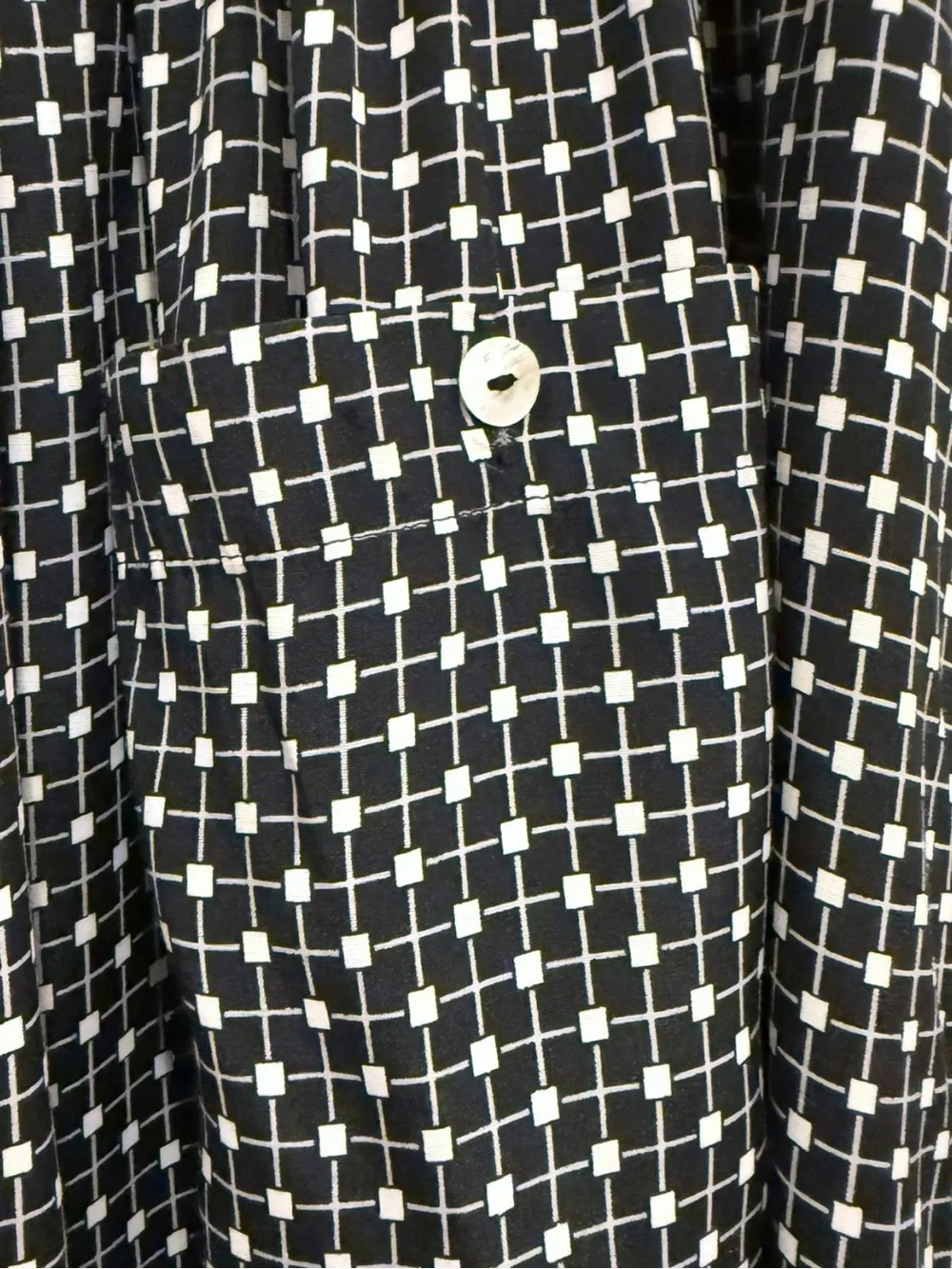 DKNY Girls Size 14 Black White Geometric Sleeveless Dress